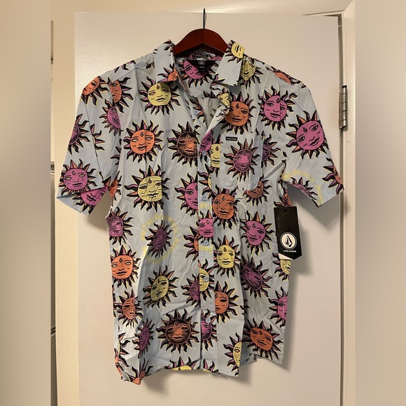 Volcom men’s short sleeve button down - Picture 1 of 5